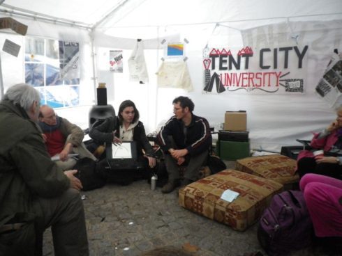 9 Sept 2011 - Shaun Chamberlin and Rob Hopkins at Occupy London