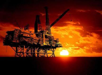 Oil Platform - Dusk