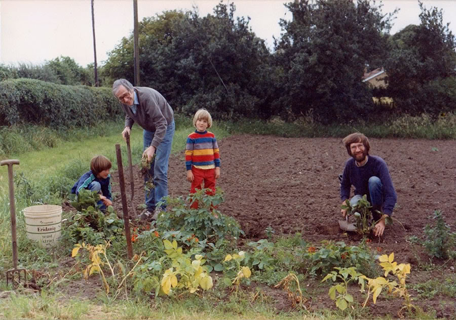 David Fleming on Tithe Farm - 1987