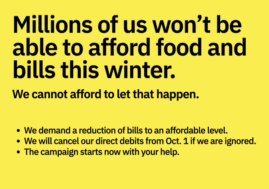 Millions of us won't be able to afford food and bills this winter.